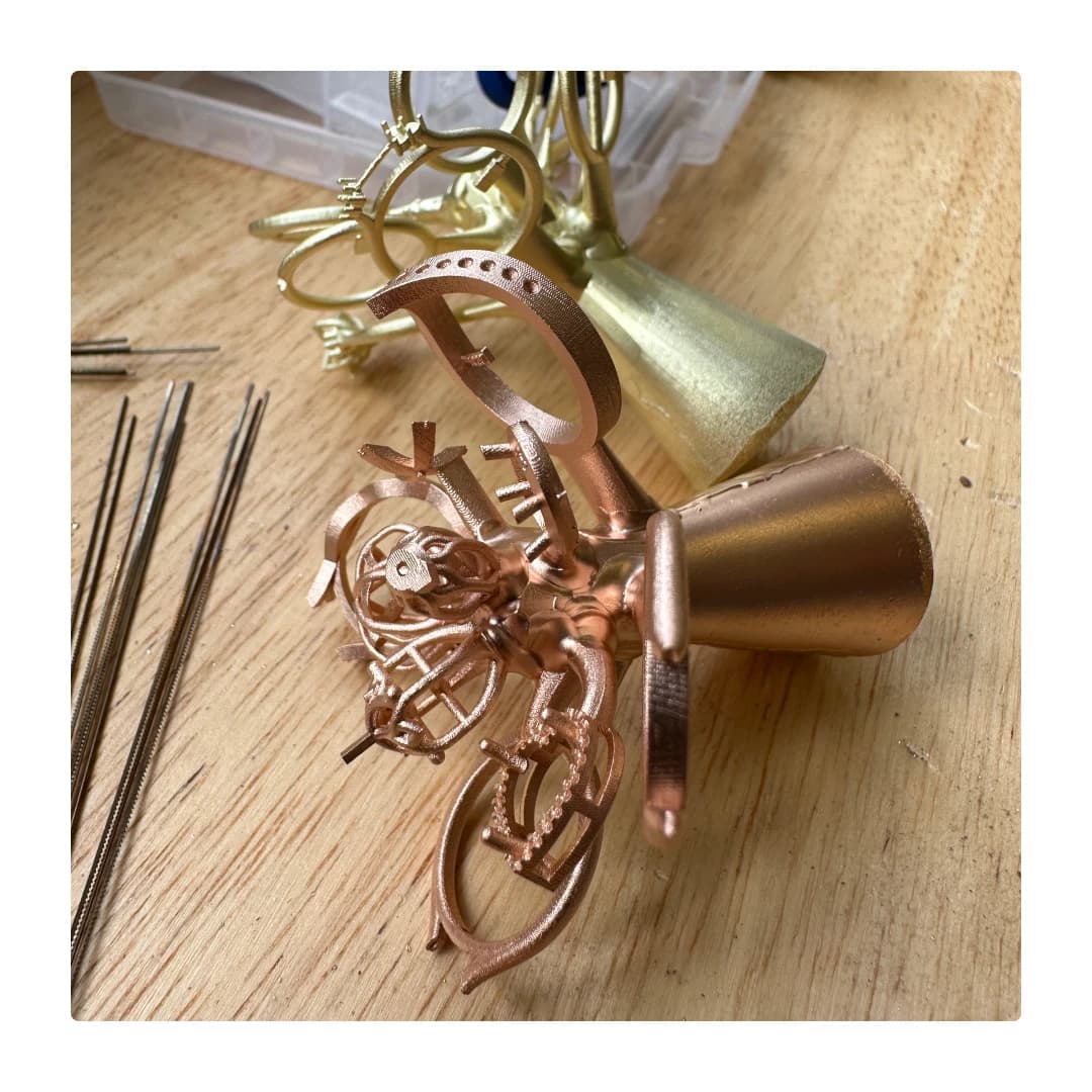 Yellow and Rose Gold Casting Tree